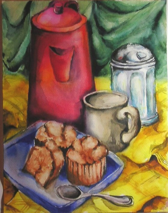 Breakfast by Arnold Wasserman - Breakfast by Arnold Wasserman - Techno-Impressionist Museum - Techno-Impressionism - art - beautiful - photo photography picture - by Tony Karp