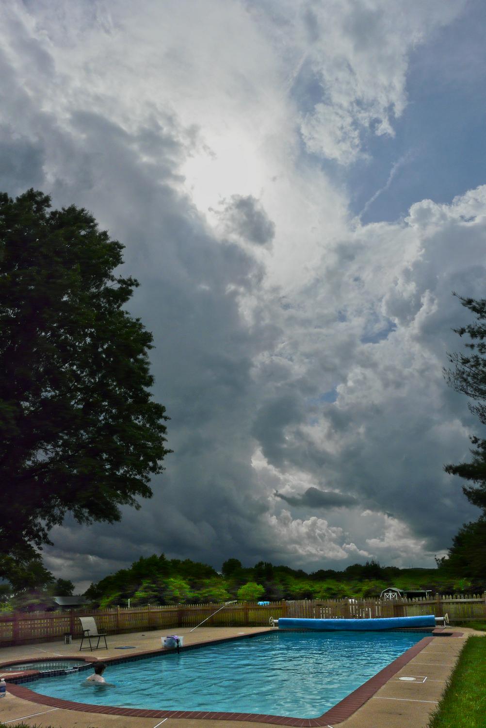 panorama of the vista as seen from the pool in our backyard - This must be heaven - Techno-Impressionist Museum - Techno-Impressionism - art - beautiful - photo photography picture - by Tony Karp